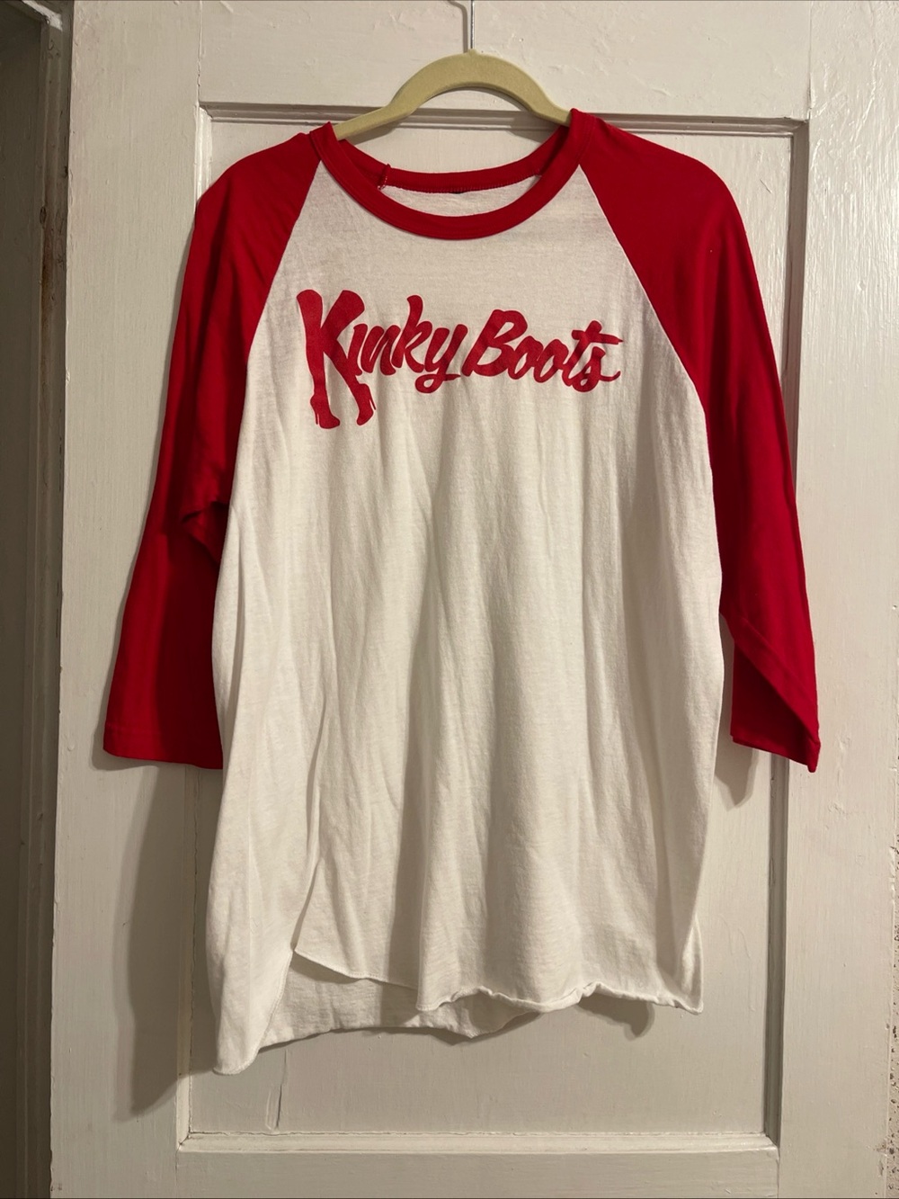 Kinky Boots Broadway Play Baseball Tee With 3/4 Sleeves. Size L (?) Original Run